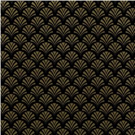 Rouleau Papier Cadeau Couché Dessin Evantaille Or (1 pièce) [FP-IO5103]