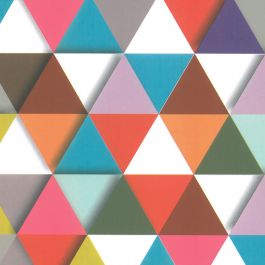Rouleau Papier Cadeau Couché Dessin Triangle (1 pièce) [FP-IO6043]