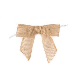 Noeuds pré-noués Jute Maturel 8,9 cm (25 pièces) [JBOWN]