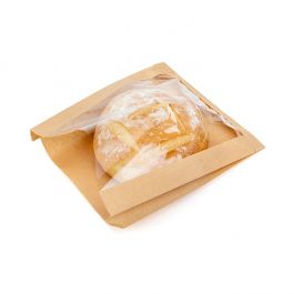 Kraft Klappenbeutel 22,9x4,1x27,9 cm mit Seitenfalte (100 Stück) [KBB4]