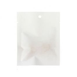 Kraft-Klappenbeutel Weiß Umweltfreundlich 7,6x10,2 cm Verschließbar (100 Stück) [KHS34WK]
