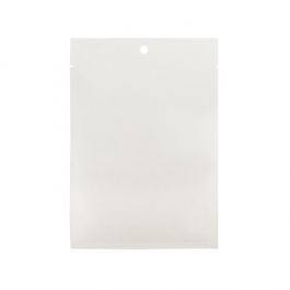 Kraft Klappenbeutel Weiß Umweltfreundliche 10,2x15,2 cm Verschließbar (100 Stück) [KHS46WK]