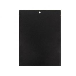 Kraft Klappenbeutel Schwarz Umweltfreundlich 12,7x17,8 cm Verschließbar (100 Stück) [KHS57BK]