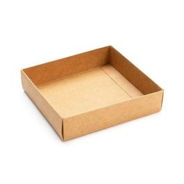 Petite Boite avec fond en carton kraft 10.5x2.5x10.8cm (25 Pièces) [KR99]