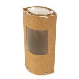 Boîtier Cadeau de luxe avec fenêtre (ovale) 7.8 x 5.2 x 15.4cm (25 Pièces) [KTEWS26]