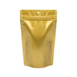 Pochettes Doypack or 13 x 7,9 x 20,6 cm avec trou de suspension (100 pièces) [ZBGM3GH]
