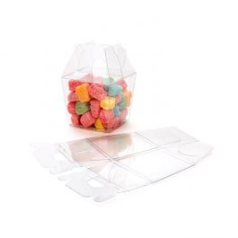 Mini boîte à emporter transparente 60 x 51 x 54 mm (25 pièces) [FS282].