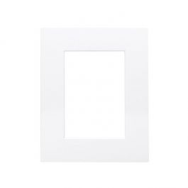 Slip-In Mat, 279x356mm White/White Core, 191 x 241mm Inner Cut (10 Pieces) [MS40002]