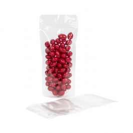 Doypack transparent à fermeture Zip 11 x 6 x 24 cm avec trou de suspension (100 pièces) [ZBGCC1N]