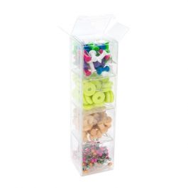 Coffret emboîtable de 4x4x15.4 cm, 4 boîtes intérieures + 1 boîte extérieure (25 Pieces) [NBS3]
