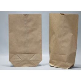 Sac en papier kraft marron avec fond en X - 70 grammes 19x29cm (100 pièces) [PAK1919]