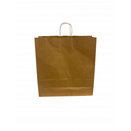 Sac de shopping en kraft100 g/gm poignées torsadées 45x17x48 cm (50 pcs) [PAMB4548]
