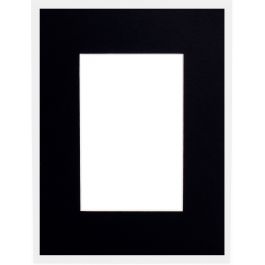 Passepartouts 413 Schwarz 30x30cm mit 19x19cm Ausschnitt (5 Stück) [MA-7441330301]