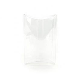 Petites boites berlingot à transparence cristalline 10.2 x 2.9 x 15.2cm  (Sans crochet pour suspension)   (25 Pièces)  [PB77NH]