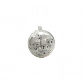 Boule en plastique transparent 5cm (25 pièces) [PEP-1002050]