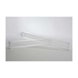 Boîtier cadeau à transparence cristalline 2.5 x 2.5 x 20.3cm (25 Pièces) [PLB237]