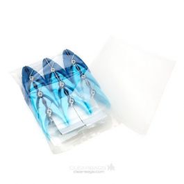Sachet plastique transparence cristalline en PE-BD 100 microns 15.2x20.3 cm (100 pièces) [PE468]