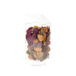 Boites cadeau plastique à transparence cristalline 8.9 x 8.9 x 16.5cm (25 Pièces) [FPLB255]