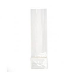 Flachbodenbeutel Transparent mit Bodenblatt 7x5x25.5cm (50 Stück) [PFGPB17]