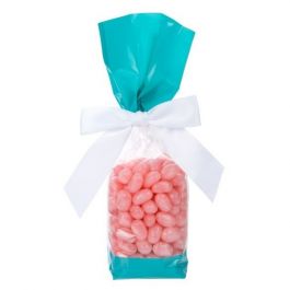 Sachet SOS imprimé avec extrémités turquoise 5,1x4,8x24,1 cm, (100 pièces) [G1TL]