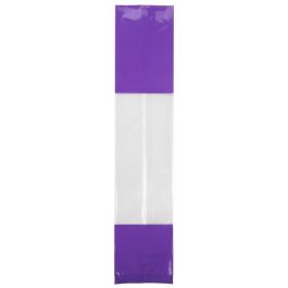 Sachet SOS imprimé avec extrémités violette 5,1x4,8x24,1 cm (100 pièces) [G1PL]