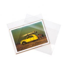 Sachet plastique transparence cristalline 11,5x14+4cm avec Rabat "Sécurisée" (100 pièces) [B54SPC]