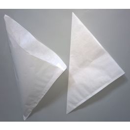 Cornets en papier - avec couche imperméable à l'intérieur 40 grammes (contenance 125 grammes) 19 cm (100 pièces) [PPS19]