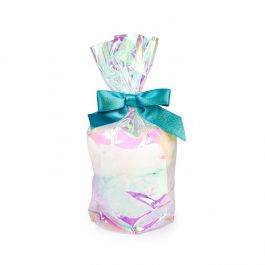 Sachet a Fond Rond Irisé 10,2x25,4 cm avec insert en papier (50 pièces) [RPBGH4]