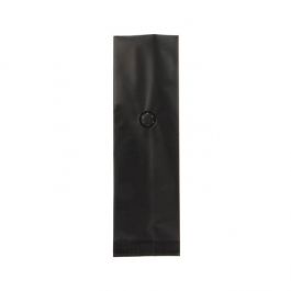 Kaffeebeutel Mattschwarz mit Ventil 8x6x26cm | 285 Gramm (50 Stück) [SGC1BM]