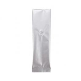 Kaffeebeutel Silber mit Ventil 8x6x26cm | 285 Gramm (50 Stück) [SGC1S]