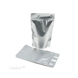 Doypack argent métallisé 17.1 x 7.9 x 28.6 cm (340 g) (100 Pièces) [ZBGM4S]