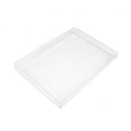 Deckel Transparent & Faltbar 12.5x1.6x17.3cm (25 Stück) [BT2]