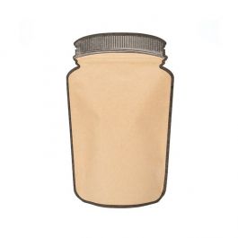 Mason Jar Formed Pouch Kraft 13x7,6x20,6 cm (100 pièces) [SP3KZ]