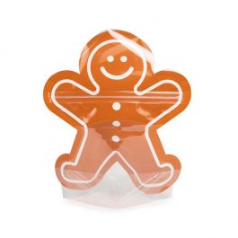 Doypack Forme de bonhomme de pain d'épices 16,7x7,6x20,6 cm (25 pièces) [SP7GZ]