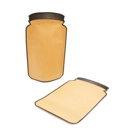 Doypack Kraft, en forme de jarre à cookies 15,2 x 8 x 25,4 cm (100 pièces) [SP7K]