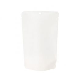 Standbodenbeutel Kraft Weiß Umweltfreundlich 13x7,9x20,6 cm (100 Stück) [SUPEK3W]