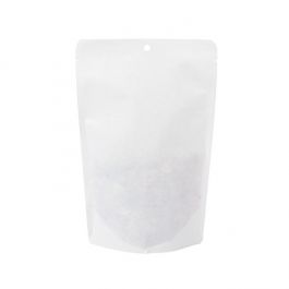 Standbodenbeutel Kraft Weiß Umweltfreundlich 14,9x8,9x23,2 cm (100 Stück) [SUPEK7W]