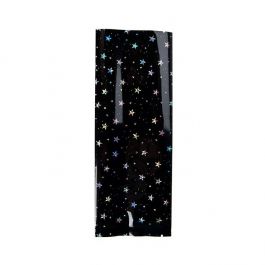 Sachet à sceller Noirs Avec étoiles Holographiques 7,6x20,3 cm (25 pièces) [SVP38HB]