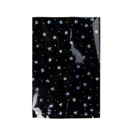 Sachet à sceller Noirs Avec étoiles Holographiques 10,2x15,2 cm (25 pièces) [SVP46HB]