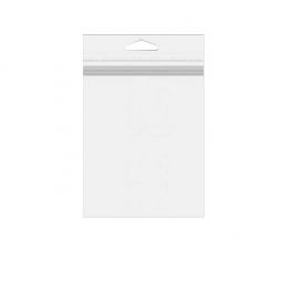 Sachet refermable à trou de suspension euro et transparence cristalline avec ouverture en haut 5.1x6,5cm (500 pièces) [J2T]