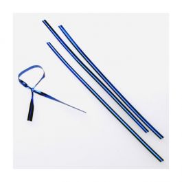 Plastique Armé - lien bleu métallique 15.2 x .4cm (1000 Pieces) [TT6MB]