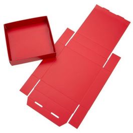 Pappschachtelböden Rot 10.5x2.5x10.8cm (25 Stück) [RD99]