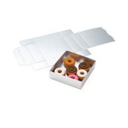 Petite Boite avec fond en carton argent kraft 7.9x2.5x8.3cm (25 Pièces) [MS356]