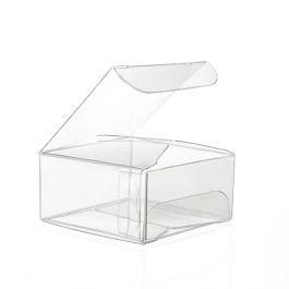 Boîtier cadeau à transparence cristalline 5.1 x 5.1 x 2.5cm (50 Pièces) [VB295]