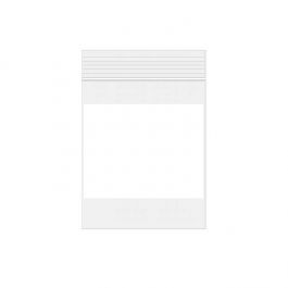 Sachet zip en PE-BD avec fenêtre d'écriture blanche 25,4x30,5cm (100 pièces) [2WE1012]