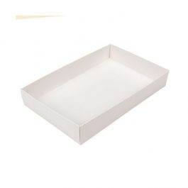 Base Kraft Blanc pour Boite 15,2x3,8x24,1 cm (25 pièces) [WH13]