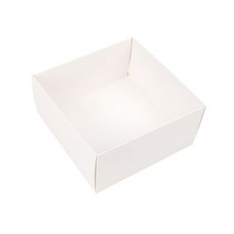 Base Kraft Blanc pour Boite 15,2x7,6x15,2 cm (25 pièces) [WH14]