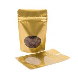 Doypack or avec fenêtre 10.2 x 6 x 15.2 cm (57 g) (100 Pièces) [ZBGO2G]