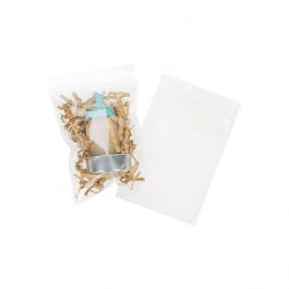 Sachet zip à transparence cristalline 75 microns 7,6x10,2cm (100 pièces) [Z3C34]