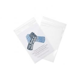 Sachet zip à transparence cristalline 75 microns 10,2x15,2cm (100 pièces) [Z3C46]
